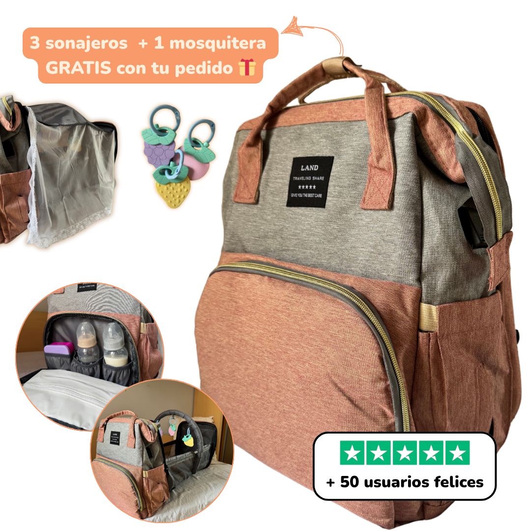 Súper Mochila de Viaje Multiusos para Bebé