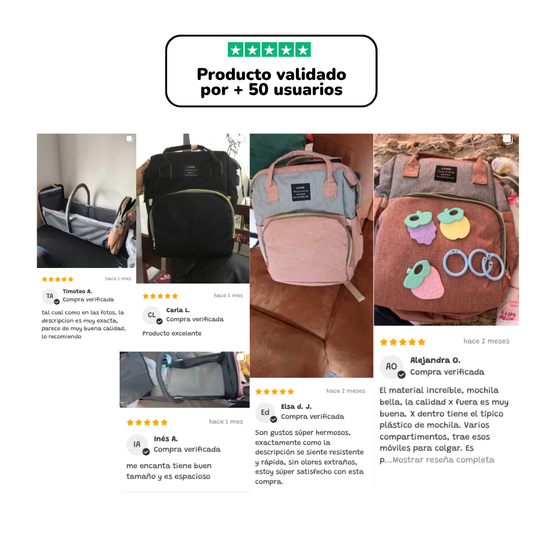 Súper Mochila de Viaje Multiusos para Bebé
