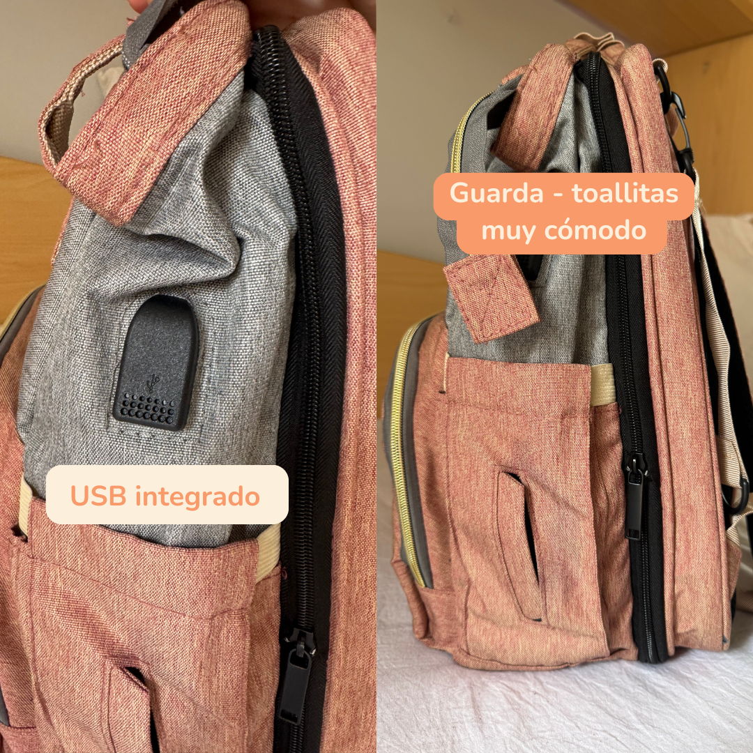 Súper Mochila de Viaje Multiusos para Bebé